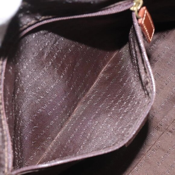 BURBERRY Nova Check Hand Bag PVC Beige Auth 115924 - Picture 12 of 16